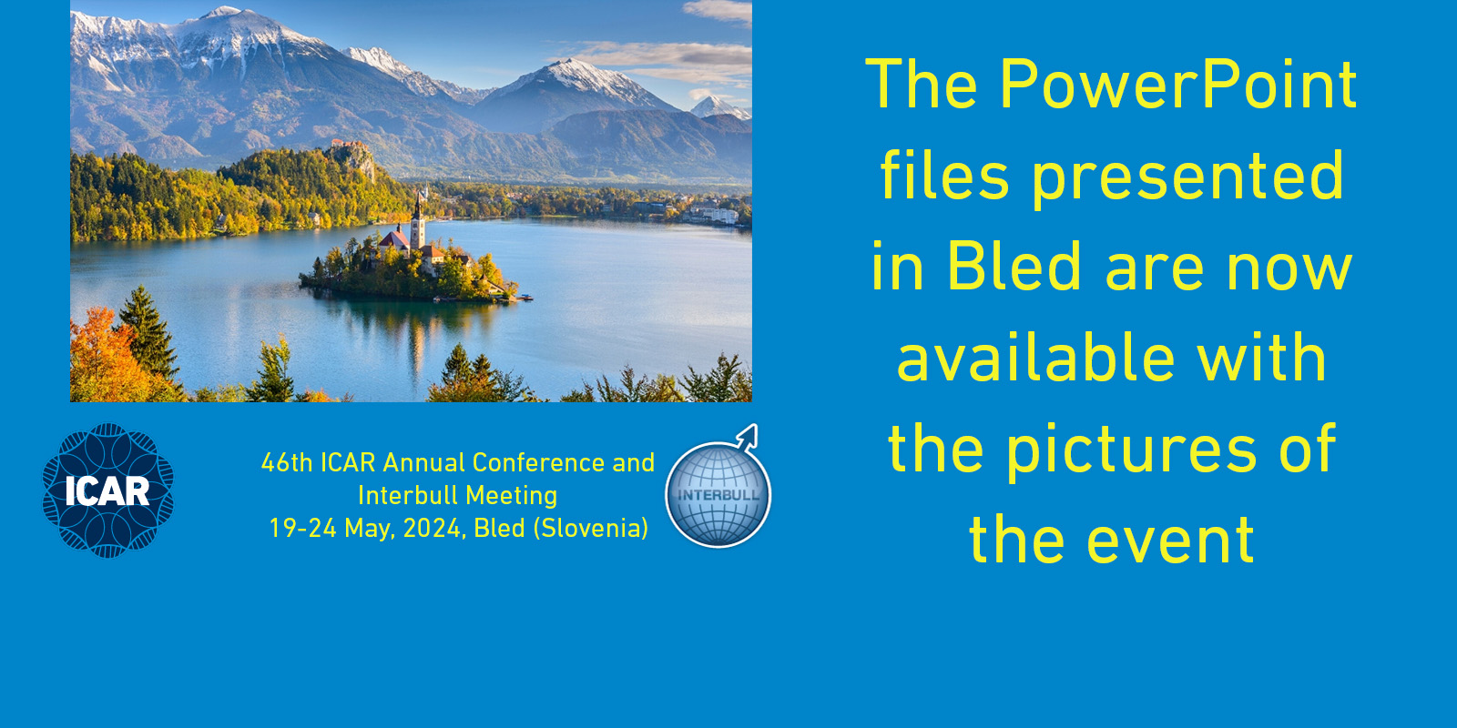 ICAR 2024 Annual Conference in Bled