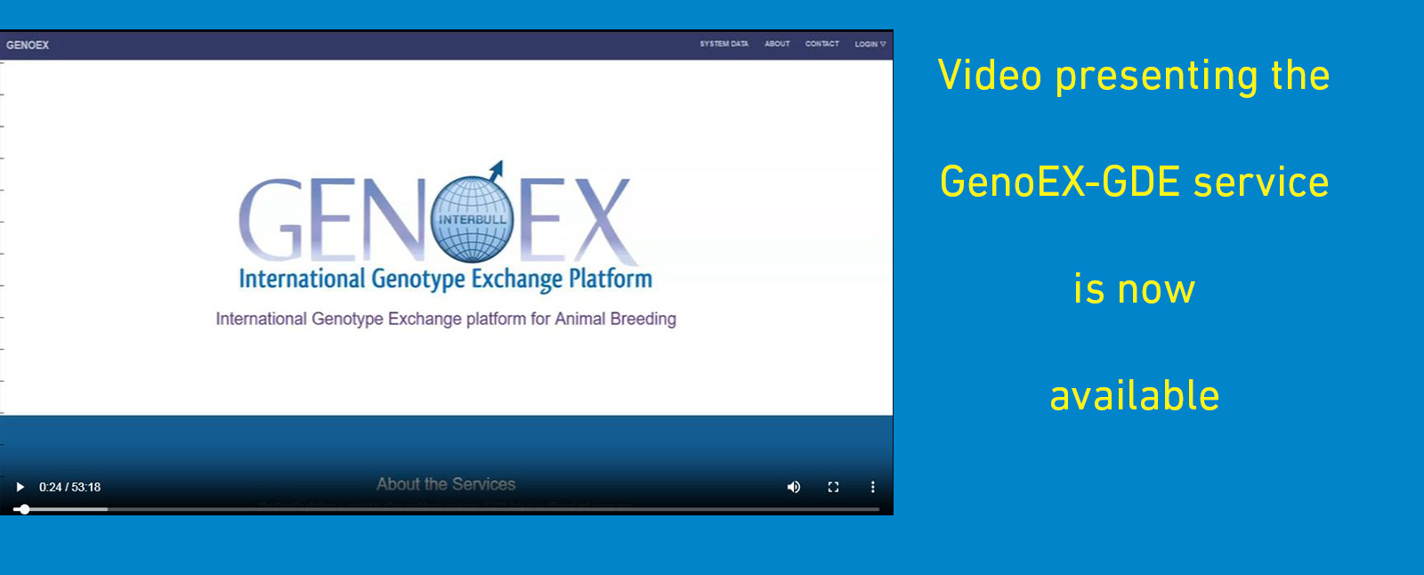 Webinar on the GenoEX service